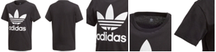 adidas Big Boys Logo-Print Cotton T-Shirt